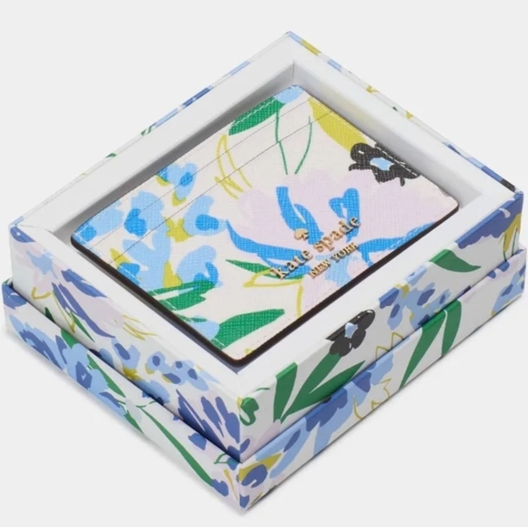 kate spade Handbags - Kate Spade Boxed Madison Floral Small Slim Card Holder NIB
